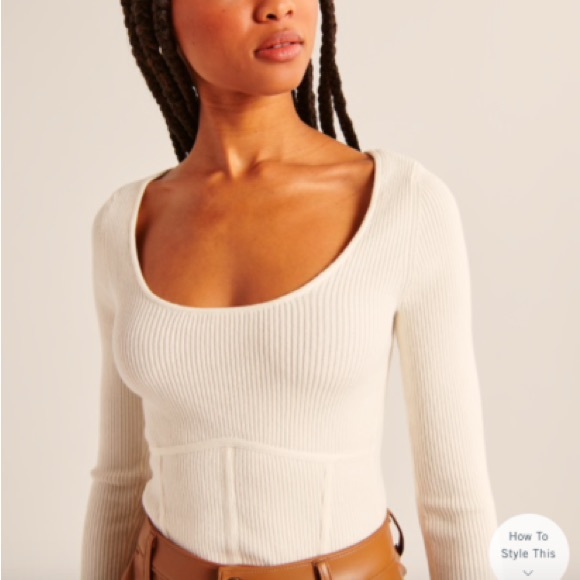 Abercrombie & Fitch Tops - NWT Abercrombie Corset Knit Top